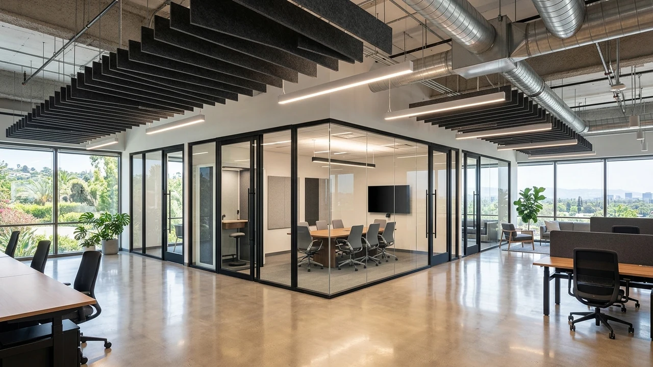 Open-Concept Commercial Office Reconfigurations: Acoustic Design, Demountable Partitions, and MEPS Coordination